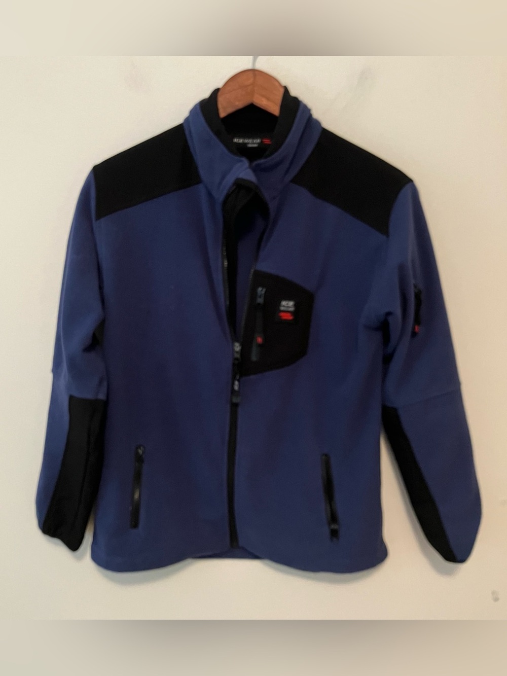 Icewear Fleece Jacket Boys XL Blue Outdoor Lightweight Pockets Full Zip Kids